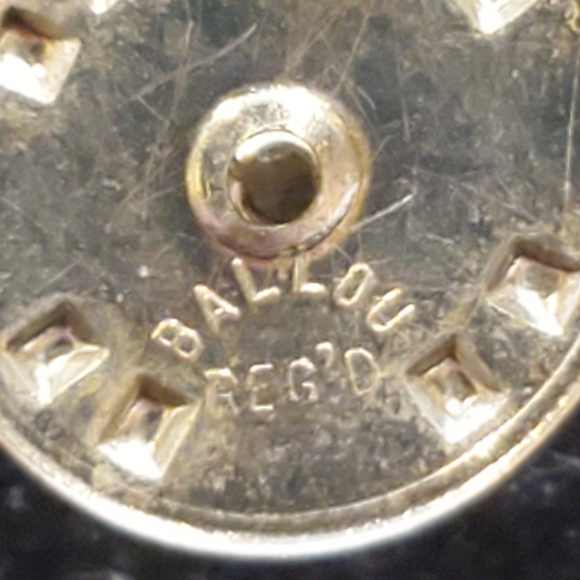 Vintage Ballou Reg'd Silver Toned Moose Lapel Hat Pin Hunter Lodge Father's Day - Picture 7 of 7